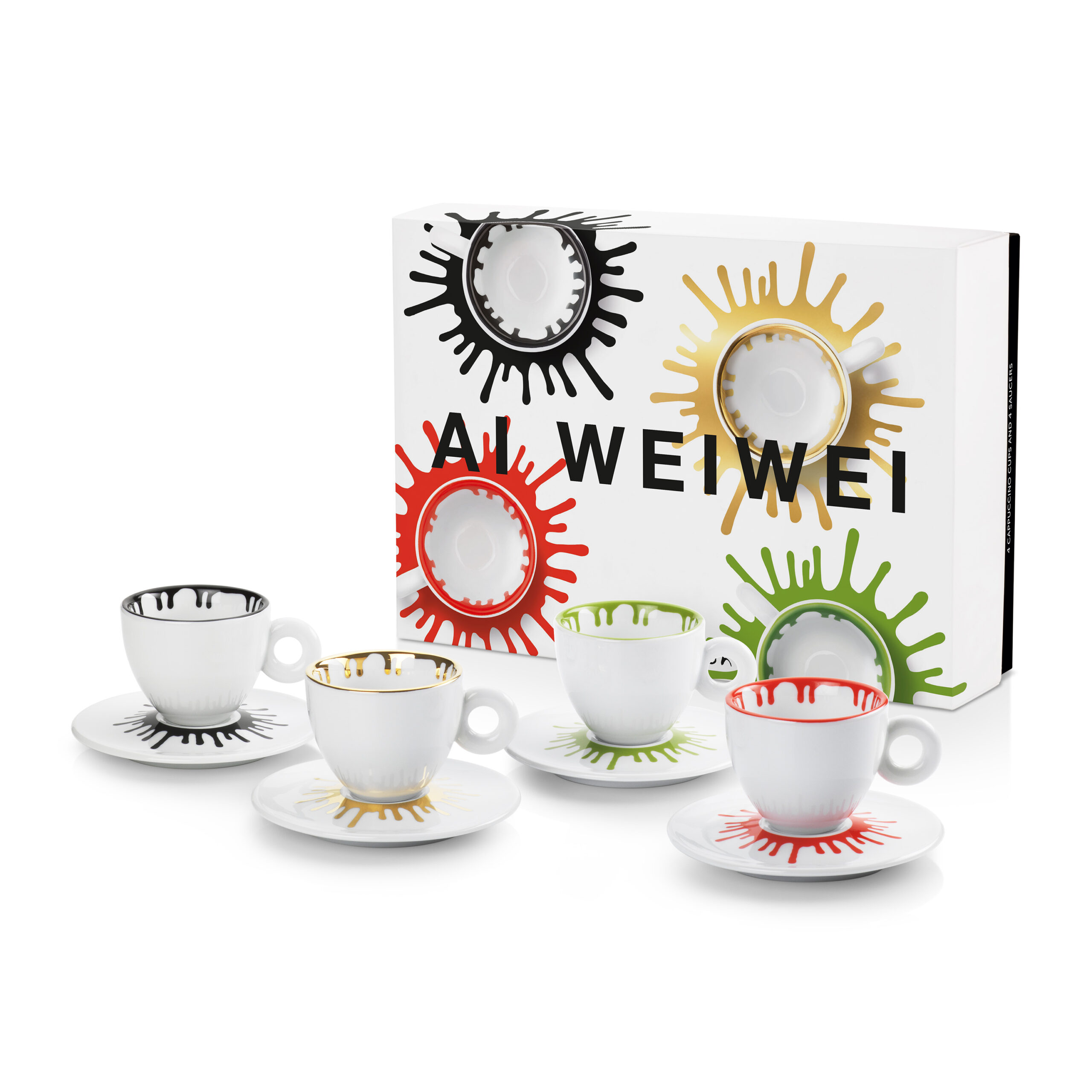 illy Art Collection – Ai Weiwei Set of 4 Cappuccino Cups - Al Roofoof Hotel  Supplies & Trading
